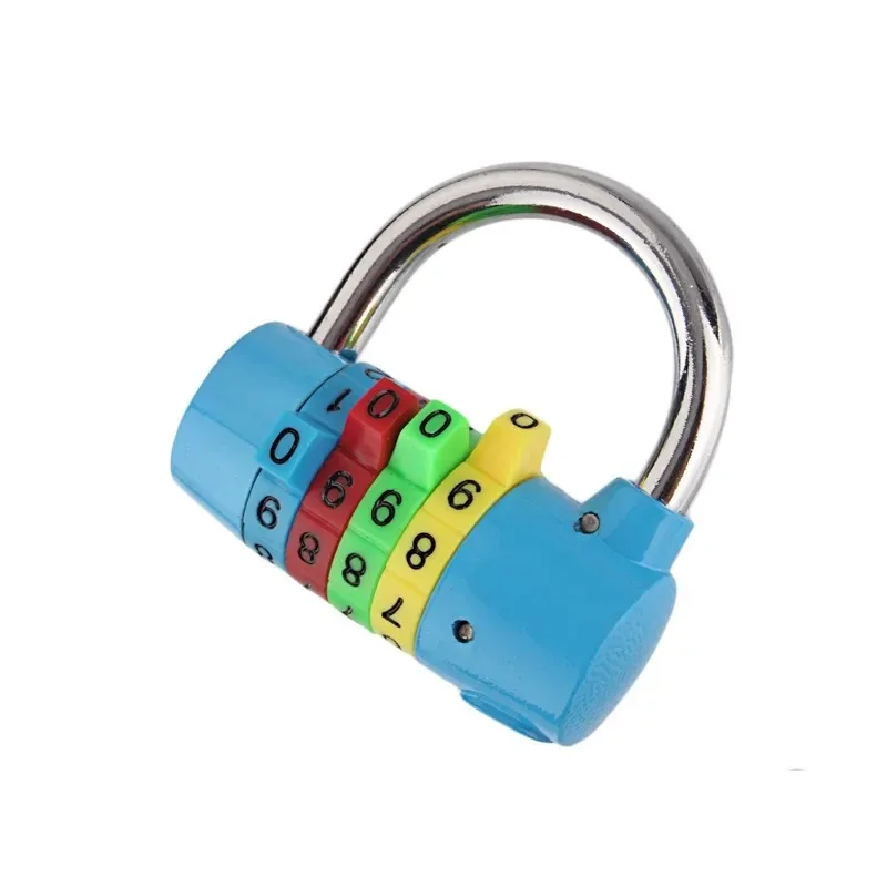 Color 4-digit padlock gym password lock burglarproof wardrobe lock