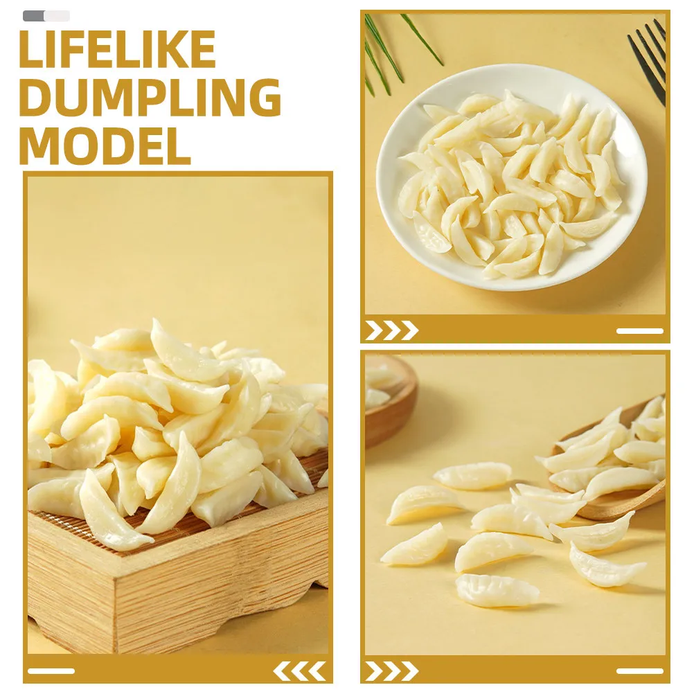 

15 шт. миниатюрных имитаций пельменей, реалистичные муляжи еды для декора кухни, реквизит для фотосъемки, украшение для ресторана, для Монтессори-обучения