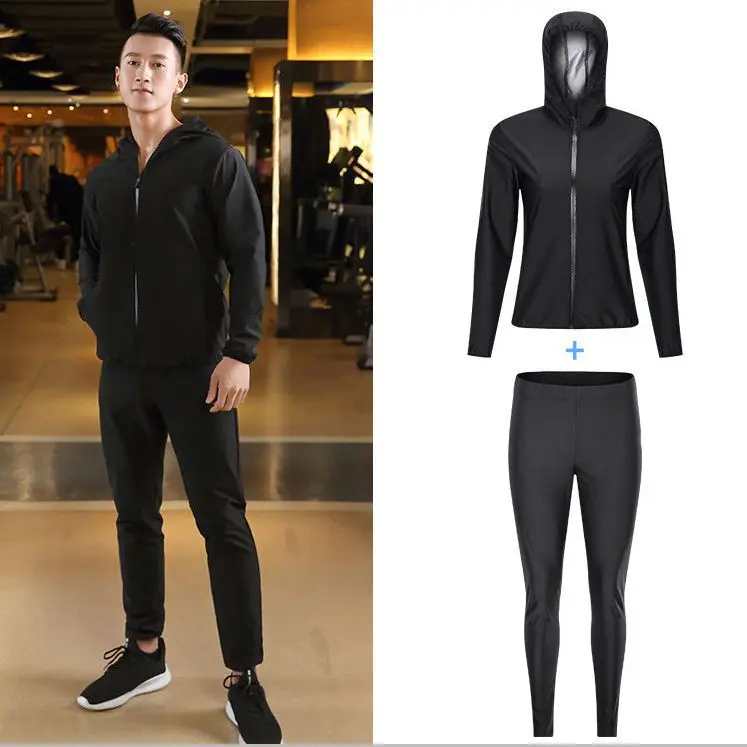 Sauna Suit Heavy Duty Fitness 2022 Weight Loss Sweat Sauna Suit Exercise Gym Sports Suit Calorie Burner Sweat Suit Shaper Set