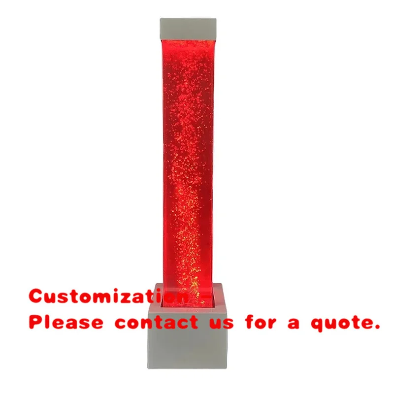 custom.Acrylic Bubble Pillar Column Led Bubble Tube Sensory Room Decoration RBG Light with Remote