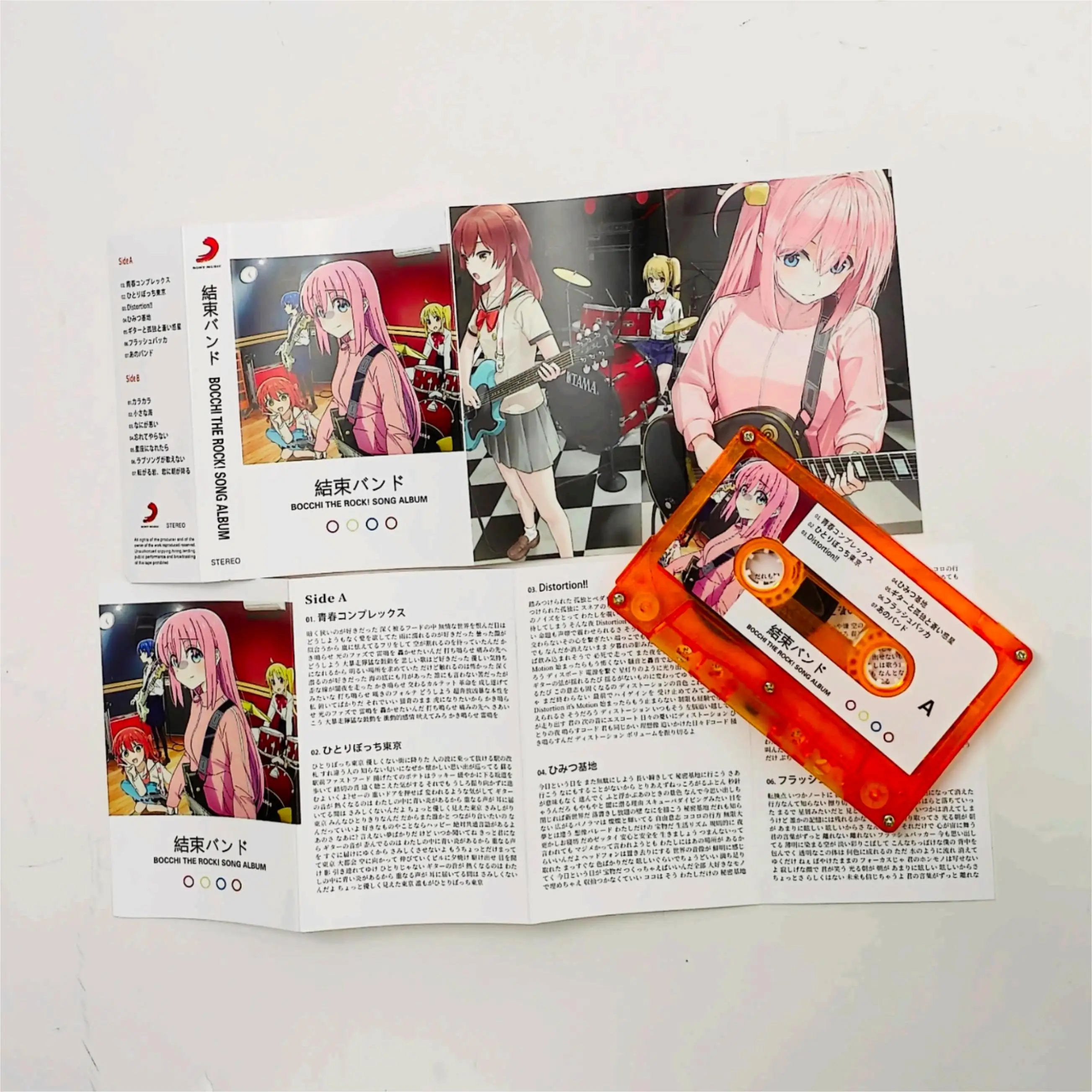 Classic Anime BOCCHI THE ROCK Gotoh Hitori Music Tape Kessoku Banndo OST Album Cassette Cosplay Walkman Car Soundtracks Box Gift