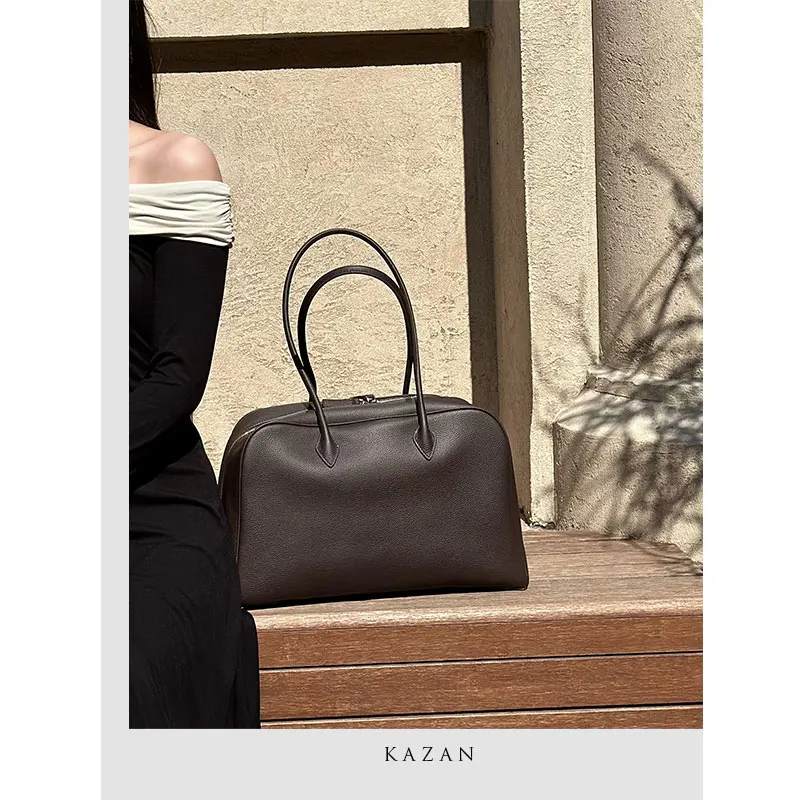 

Высококачественная сумка Boston из воловьей кожи с верхним слоем, большая женская сумка-тоут Capaci oulder, мягкая сумка Briti Sle, повседневная сумка для отдыха