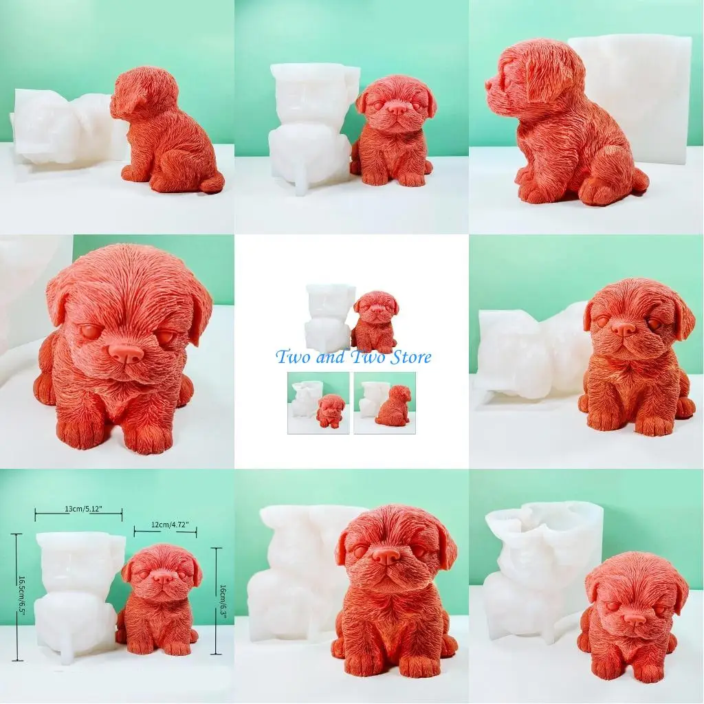 

HX6F смола эпоксидная сидящая собака свеча силиконовая форма DIY орнамент инструмент для изготовления ювелирных изделий