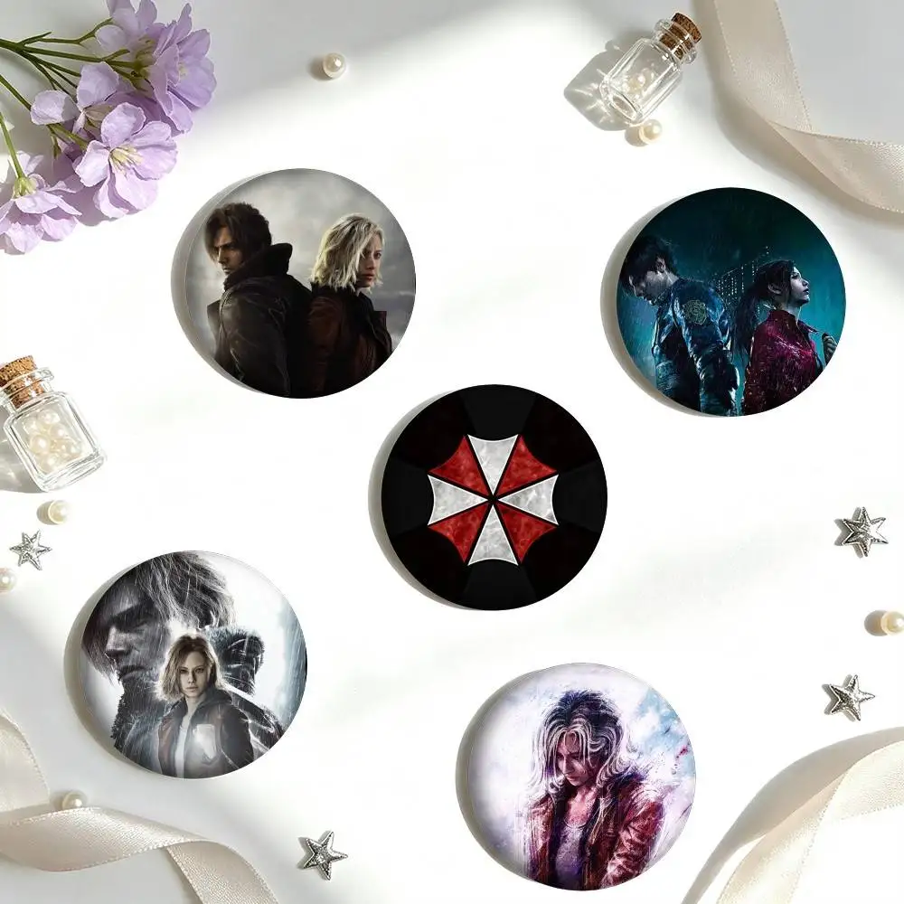S-Survival Horror Game Resident Evil  25mm 32mm 44mm 58mm 75mm Brooches Badges Pins for Accessories Gift