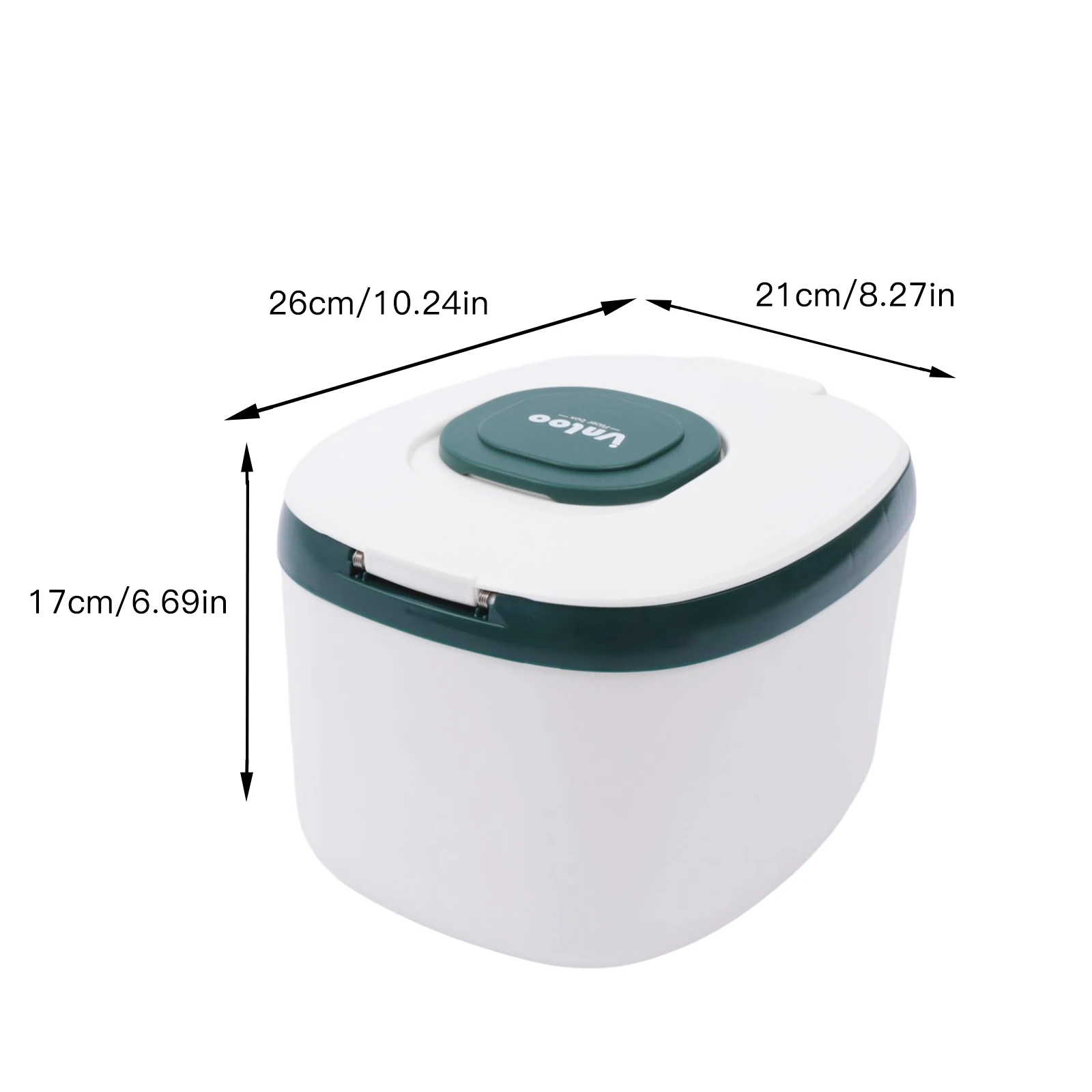 5KG Rice Dispenser Kitchen Container Bucket Dry Food Storage Box Airtight Grain Sealed Jar Flip Cover Bucket with Measuring Cup