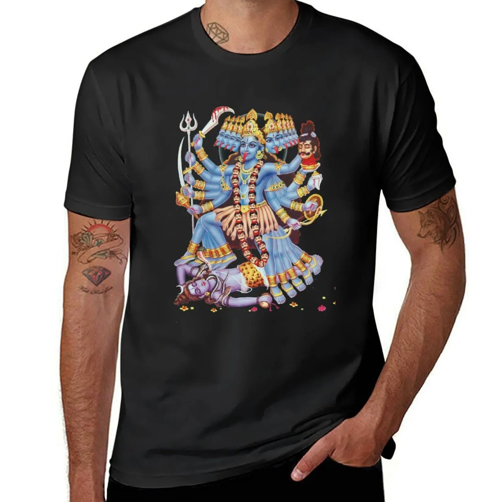 

Kali, Kalika or Shyama Hindu Goddess T-Shirt tees vintage hippie clothes mens graphic t-shirts big and tall