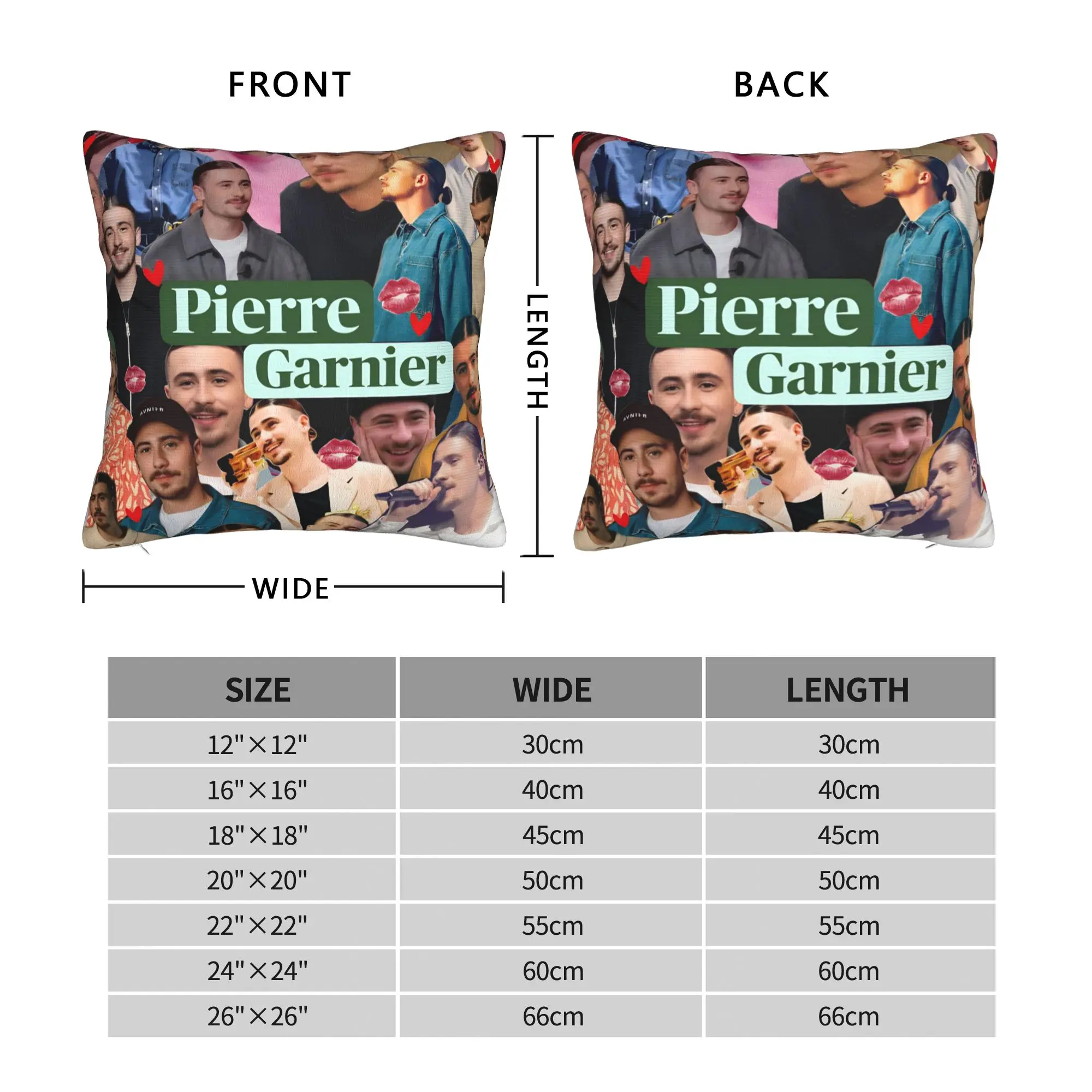 PIERRE GARNIER EVERY SECOND  Pillowcases  Novelty Pillow Case For Living Room Sofa Comfy Pillow Cover
