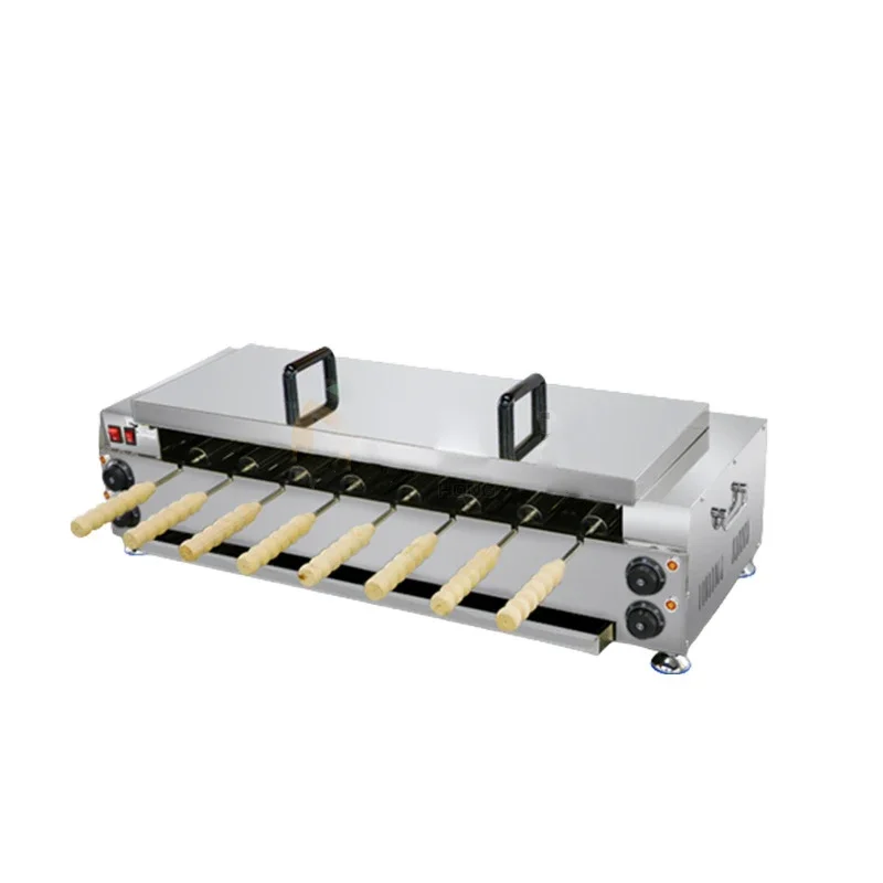 Stainless Steel Hungarian Chimney Cake Oven Kurtos Kalacs Waffle Maker Machine Donut Ice Cream Chimney Cakes Snack Equipment