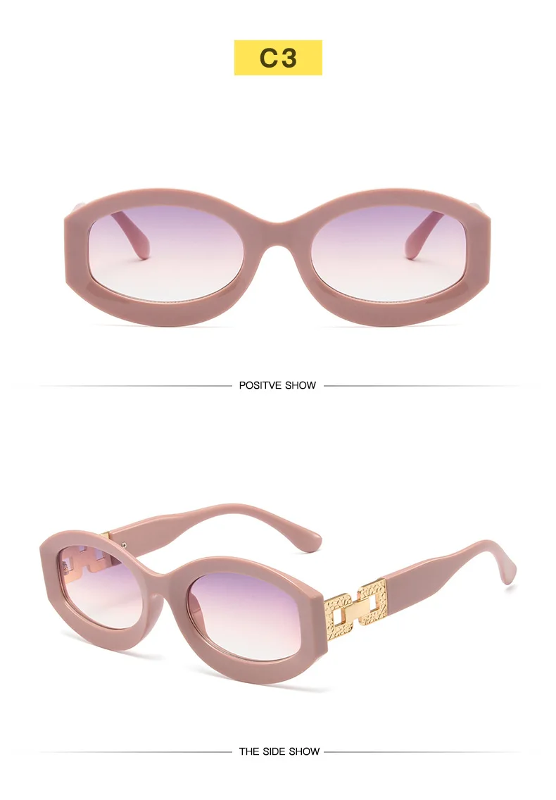 Vintage Ovale Sonnenbrille Frauen Marke Designer Brille Frauen/Männer Cateye Retro Brillen Frauen Vintage Lentes – Detail 12