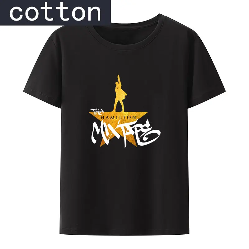 

Hamilton An American Musical Cotton T-Shirt. Summer Short Sleeve O-Neck Print Tee Unisex Fashion Casual Streetwear Camisetas