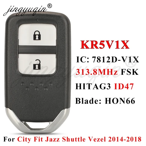 Умный Ключ-пульт Для Автомобиля KR5V1X 313.8 МГц ID47 Для Honda Odyssey EX-L Touring, HR-V, Fit, Stepwgn, Elysion, Accord