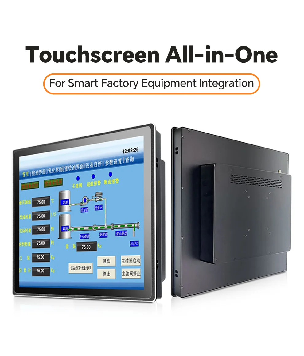 

JOHNWILL 10,4-дюймовый промышленный сенсорный монитор с открытой рамкой, IPS-панель 1024x768, резистивный/емкостный двойной сенсорный монитор, DVI/HDMI/VGA