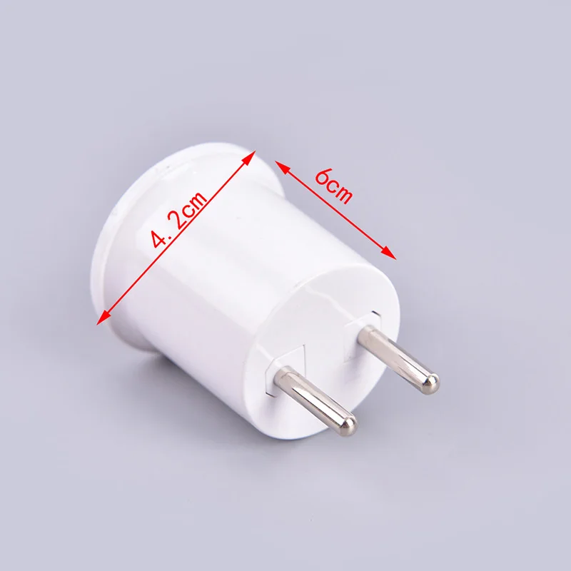 Base de lámpara E27 a Enchufe europeo/estadounidense, soporte de lámpara, convertidor, adaptador de bombilla