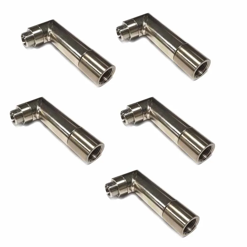 5PCS 38mm 3-piece New Oxygen Sensor Adapter Exhaust Pipe Extendable Shrink Spacer Joint