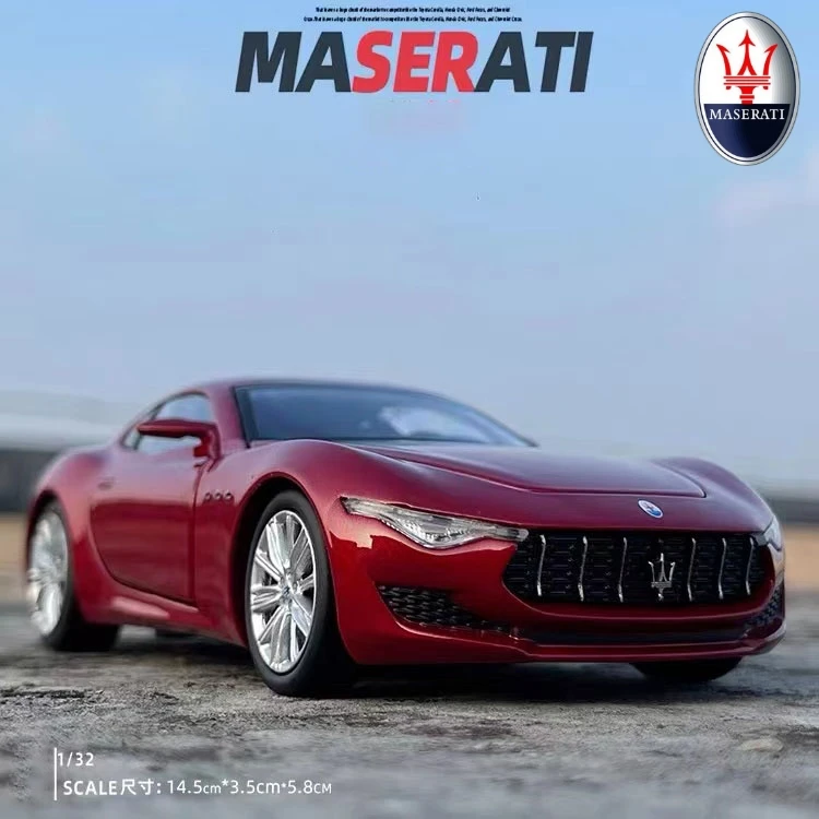 1:32 Maserati Alfieri Concept Car Alloy Sports Car Model Diecasts Metal Car Toys Vehicles Sound Light Simulation  Kids Gift