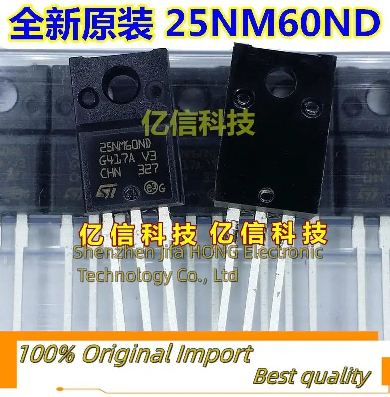 10PCS/Lot 25NM60ND STF25NM60ND  TO-220F 650V 21A  MOSFET Imported Original Best Quality