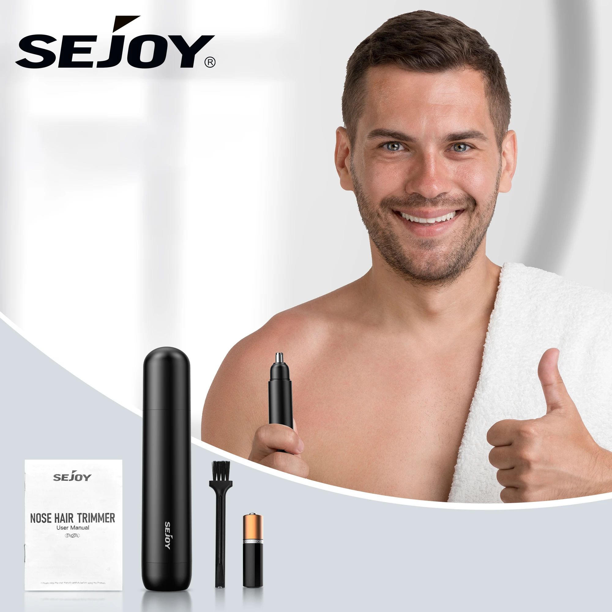 

Sejoy триммер для волос в носу и ушах для мужчин и женщин, USB перезаряжаемый водонепроницаемый портативный профессиональный триммер для волос на лице, инструмент для грумера
