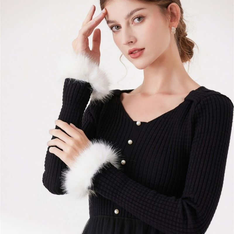 Plush Cuff Faux Sleeves Decorative Cuffs Sweater Cuff Extension Lady Accessories Dropshipping