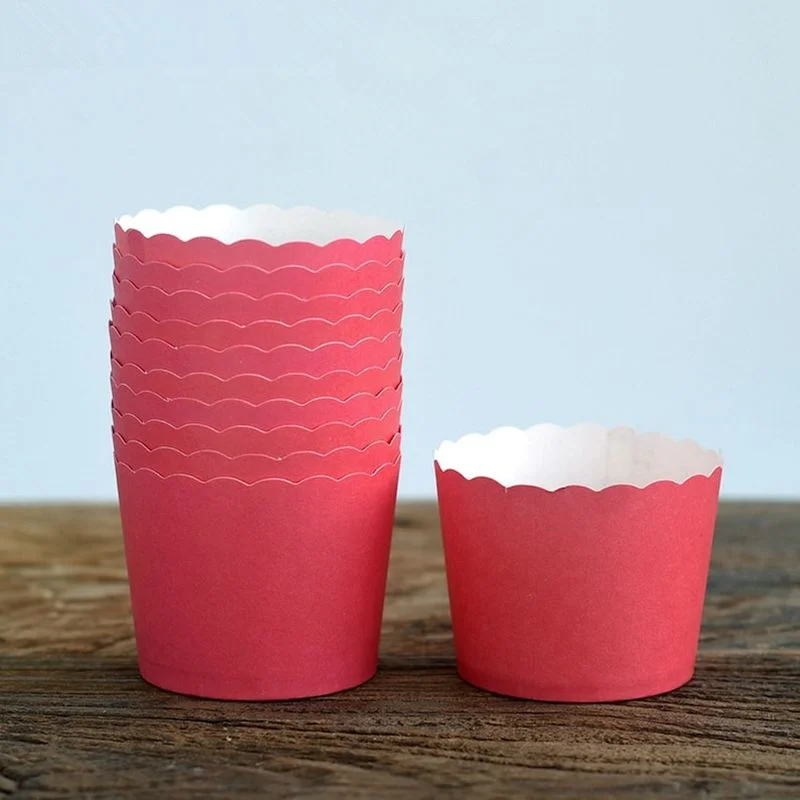 50pcs Solid Color Baking Cup Cupcake Liners Cake Cups Candy Cups Paper Dessert Cups Rainbow Party,Birthday Favor DIY Toppers