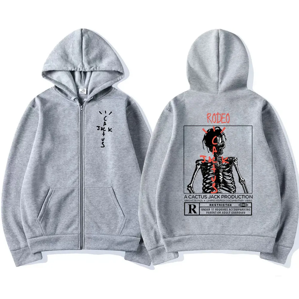 Rared Pantum Jack-Sweat à Capuche avec Fermeture Éclair pour Homme et Femme, Vêtement de Style Hip Hop, avec Fermeture Éclair, Tendance de Rue, adt PVD