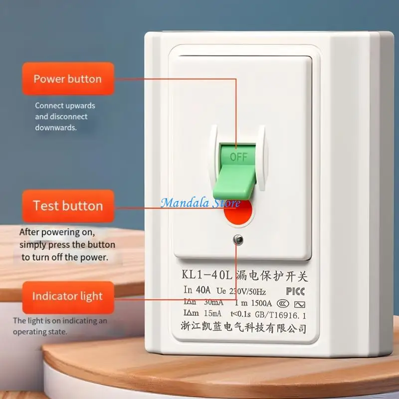 U2JC 40A Leakage Special Protector Energy Efficient Air Conditioner Leakage Protector