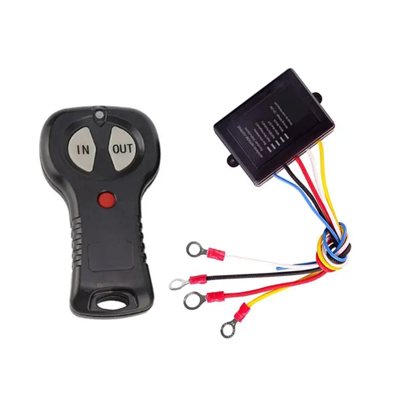 【Price Drop !!】-For Jeep Off-Road ATV Wireless Handset Switch Controller 12V/24V Winch Remote Control System Electric Winch Cont