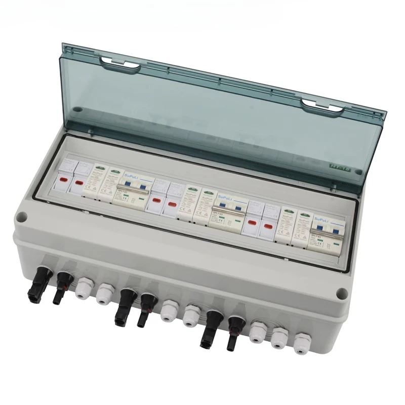 2026 Combiner Box 3 String 3 in 3 Out 15A 25A 32A 600V  Pv Array DC Combiner Box for Solar Panel Power System