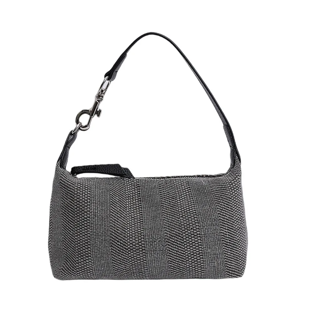 

Fashion Large Capacity Hobo Bag Korean Style Solid Color Weave Shoulder Bag Fashion Design Crossbody Bag Handbag Office Worker