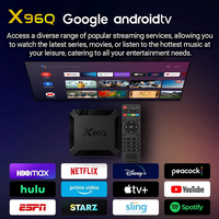 Hot X96Q Android 10.0 Fast Smart Tv Box 2Gb 16Gb Allwinner H313 Quad Core 4K Vs X96 Mini Decoder Fast Shipping