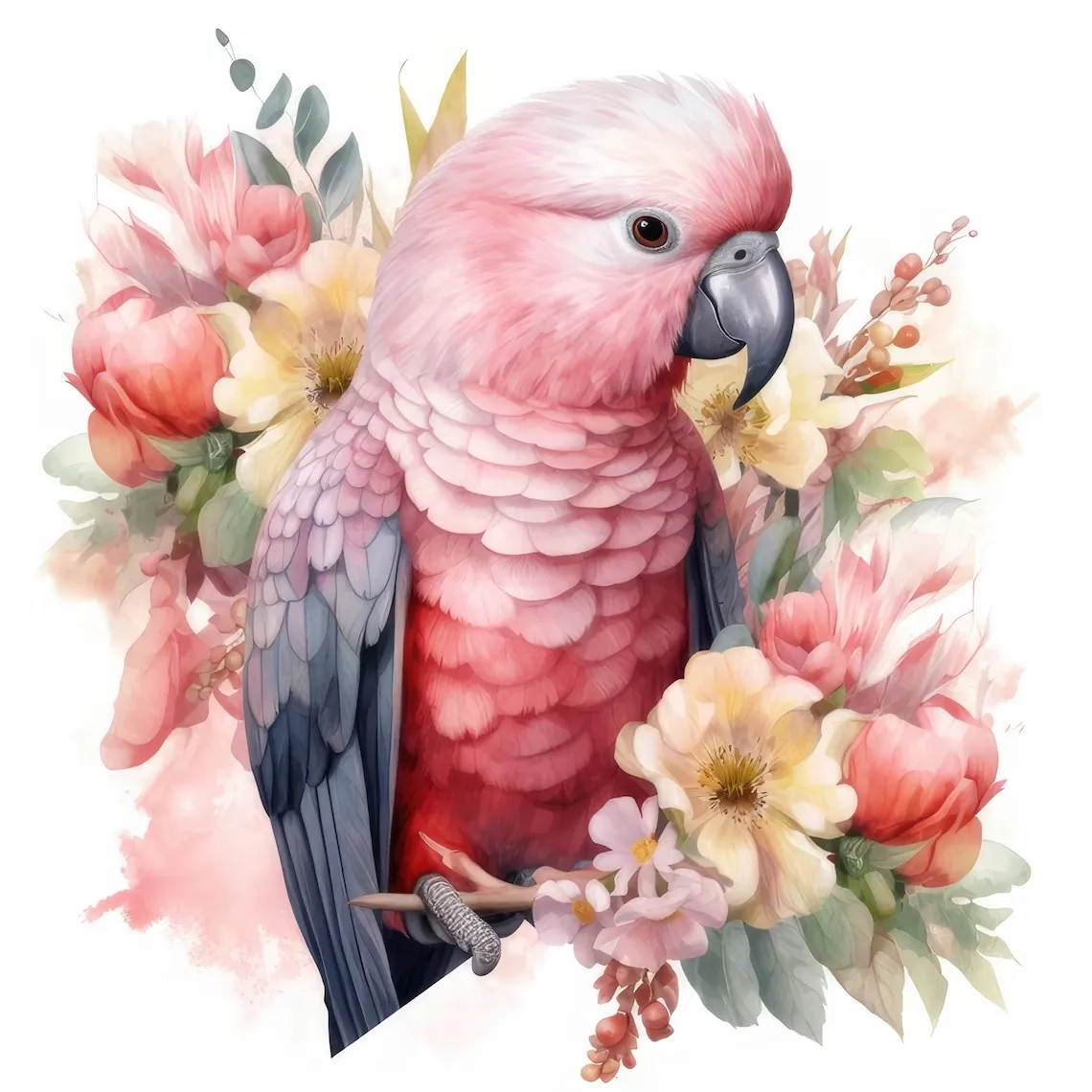 

Beautiful Parrot Sticker, Water-proof Home Wall Decal, Used for Wall, Bathroom, Cabinet, Door,Toilet, Car, Laptop