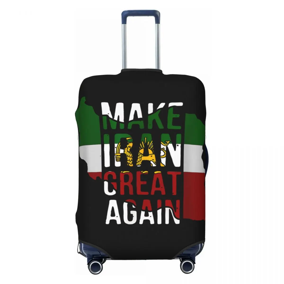 

MAKE IRAN GREAT AGAIN Iran Mpa Suitcase Cover Cruise Trip Protector Vacation Fun Luggage Case