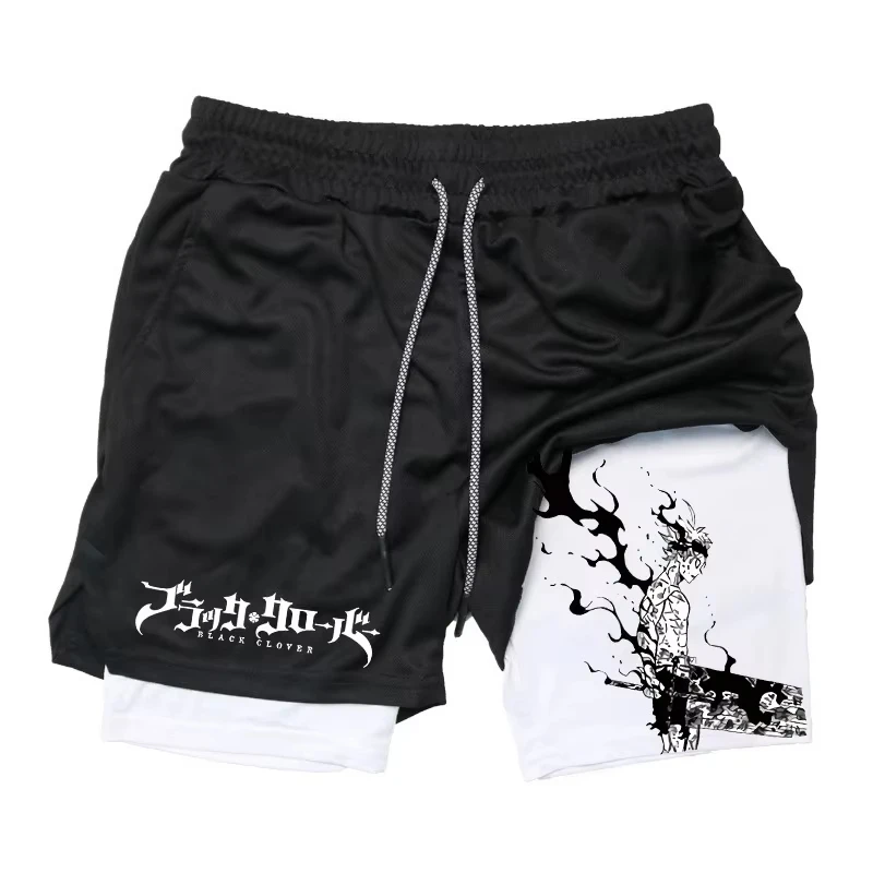 Summer Multi-functional Shorts for Men's DoubleLayer Sports and Casual Pants 2-in-1Beach Fitness Workout Harajuku Towel Loop