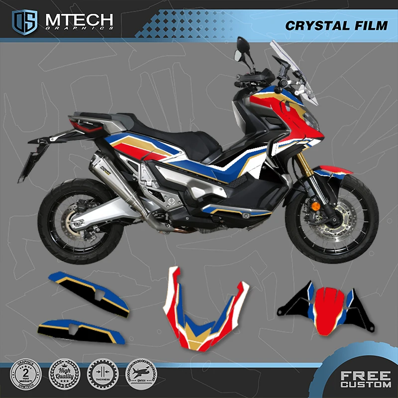 DSMTECH Custom Motorcycle Graphics Enduro Decals Stickers Kits For HONDA 2017 2018 2019 2020 X-ADV750 750cc 02