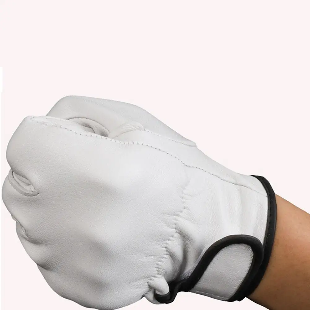 Leather Work Gloves Flex Grip Tough Cowhide Gardening Glove for Wood Yard Working Glove Resistant Knit Wrist Canvas Backing ﻿