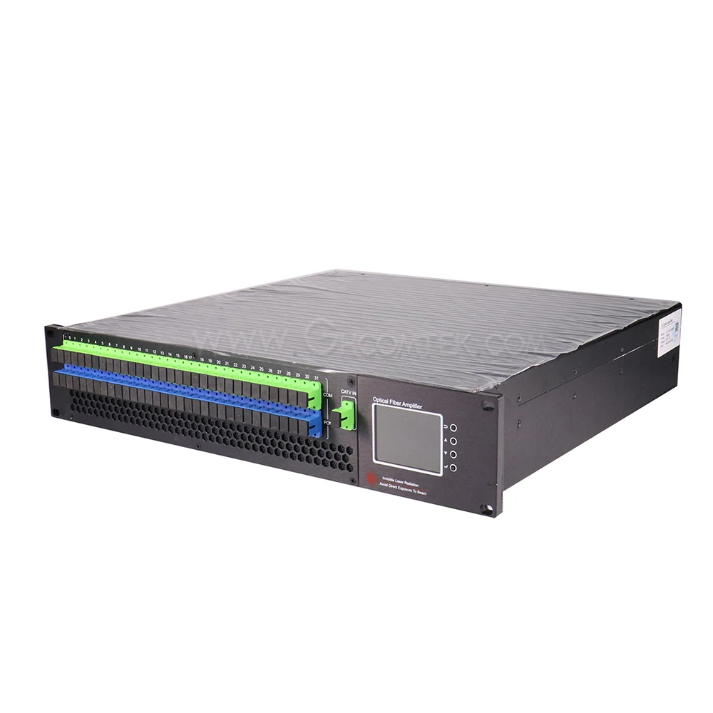 32 port 19dBm WDM High Power EDFA 1550nm Fiber Optical Amplifier For CATV