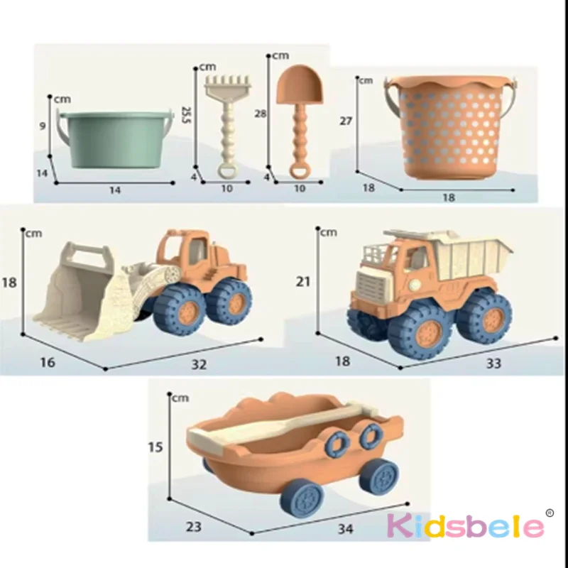 Strand Spielen Spielzeug Kinder Tragbare Garten Am Meer Schaufel Sand Lkw Lagerung Eimer Sand Graben Werkzeuge Sommer Party Im Freien Geschenk