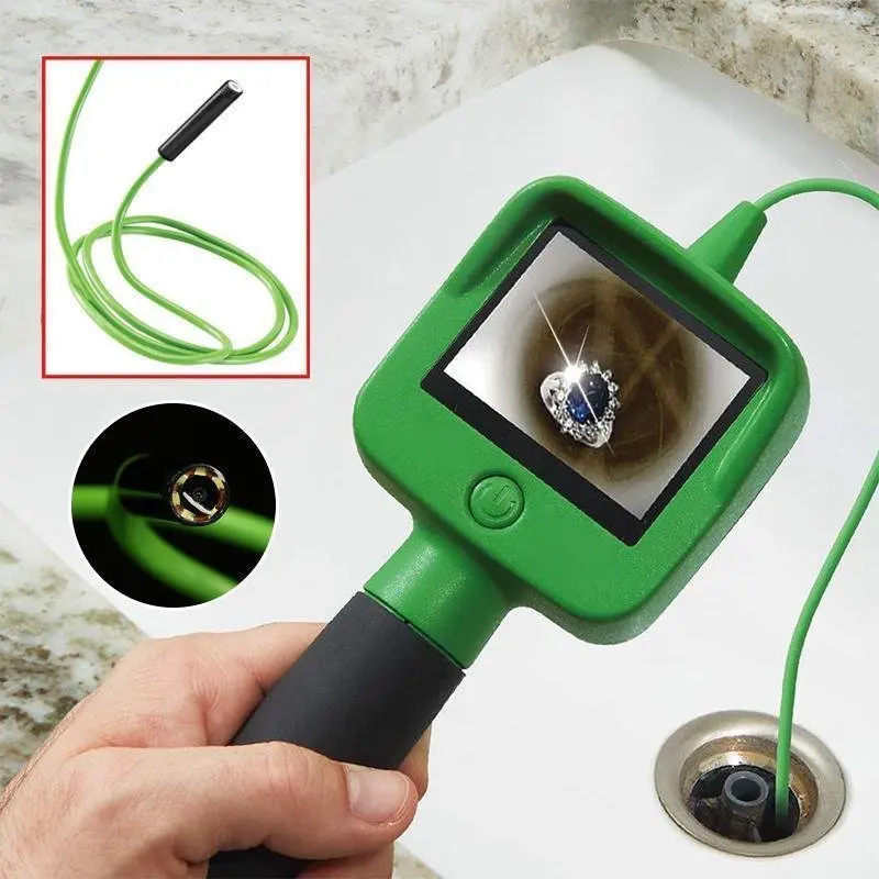 Waterproof HD Micro Cable Camera 4-foot Long Serpentine Cable Bends Flexes Into Hard-to-reach Place For Drain Toilet Septic Tank