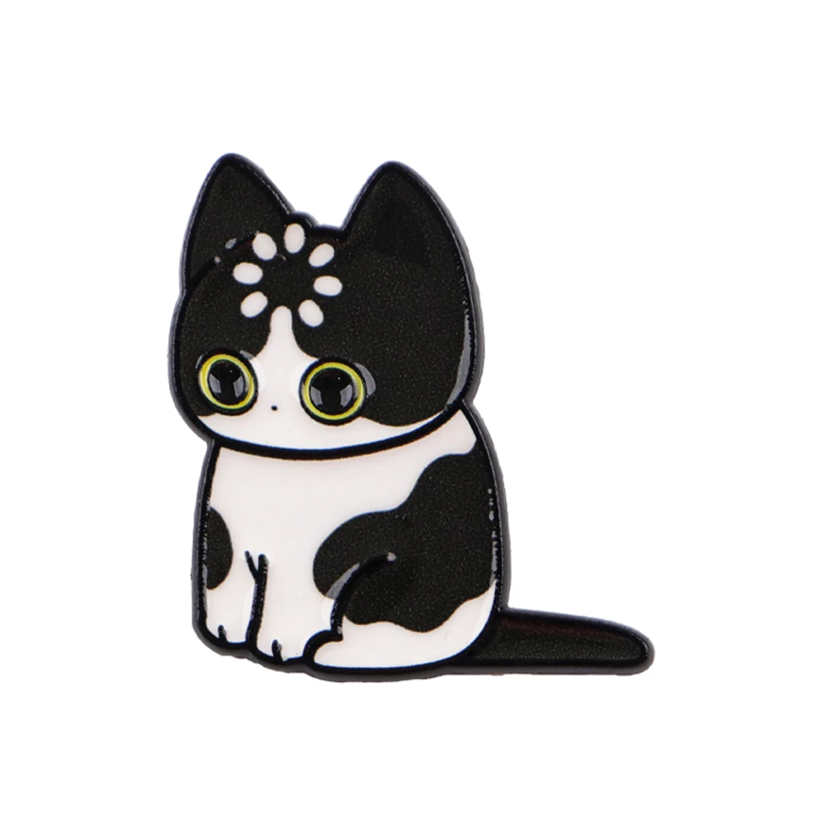 Ladend... Katzen-Emaille-Pin, niedliche Cartoon-Tier-Brosche, Anstecknadeln, Abzeichen für Rucksack, Kleidung, Accessoires, Modeschmuck, Geschenke