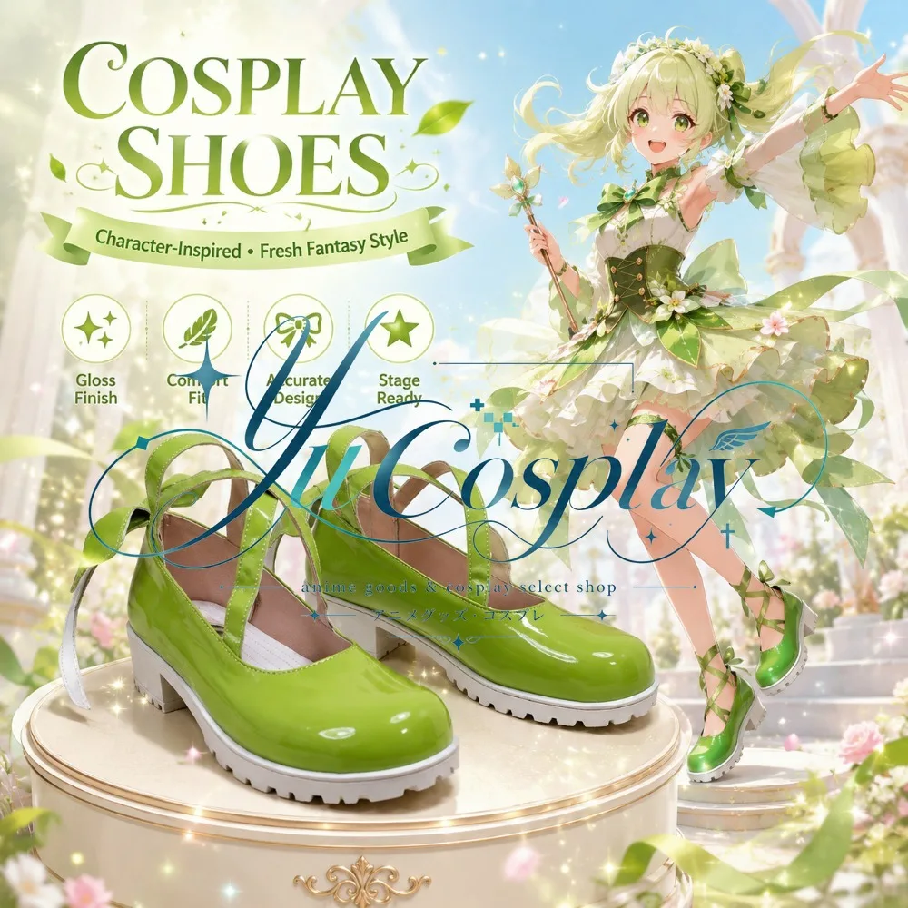 Amu Hinamori Cosplay Shoes Battle Costume Style Character Footwear Anime Event Boots
