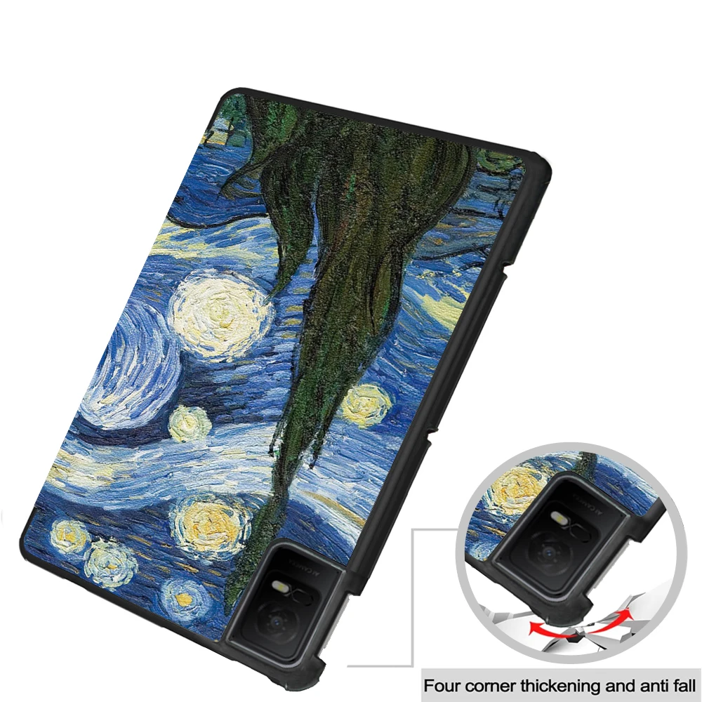 Etui Funda do TCL Nxtpaper Tab 11 9466X 9166G, 11-calowy tablet, inteligentne etui z trzypunktowym składanym stojakiem, osłoną adsorpcyjną i twardą tylną obudową. — zdjęcie produktu 5