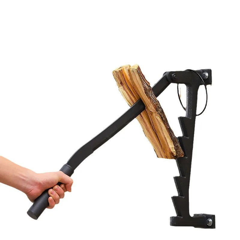 

Firewood chopping knife Hanging firewood chopping device Outdoor camping household safe and convenient Cast steel