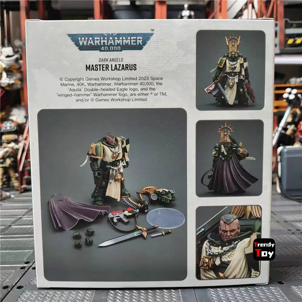【JOYTOY】Warhammer 40K Dark Angels Master Lazarus 1/18 Action Figure Toys