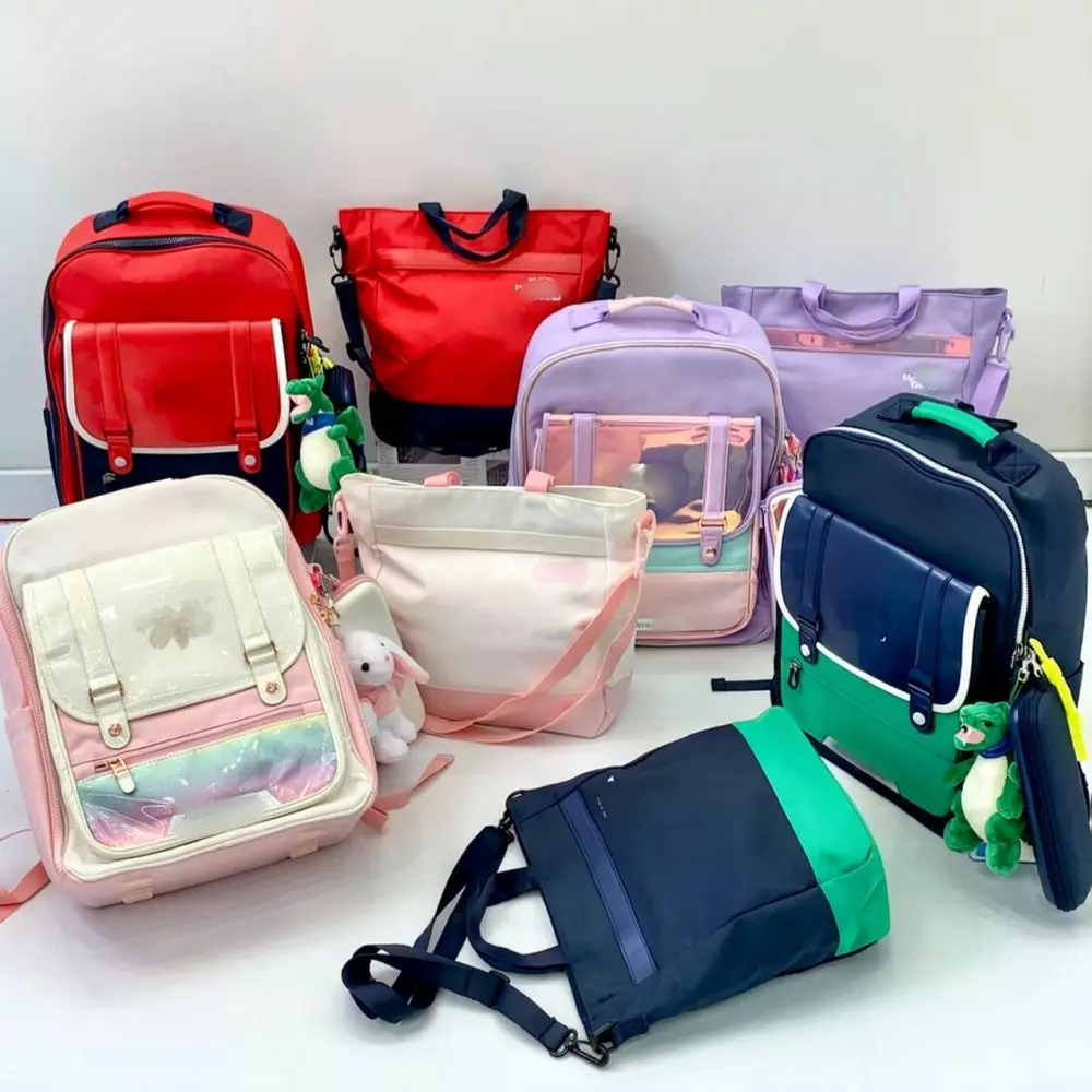 Children Backpack Four Piece Set Cute School Bag Ergonomic Breathable Student Rucksack For Elementary School Boys Girls