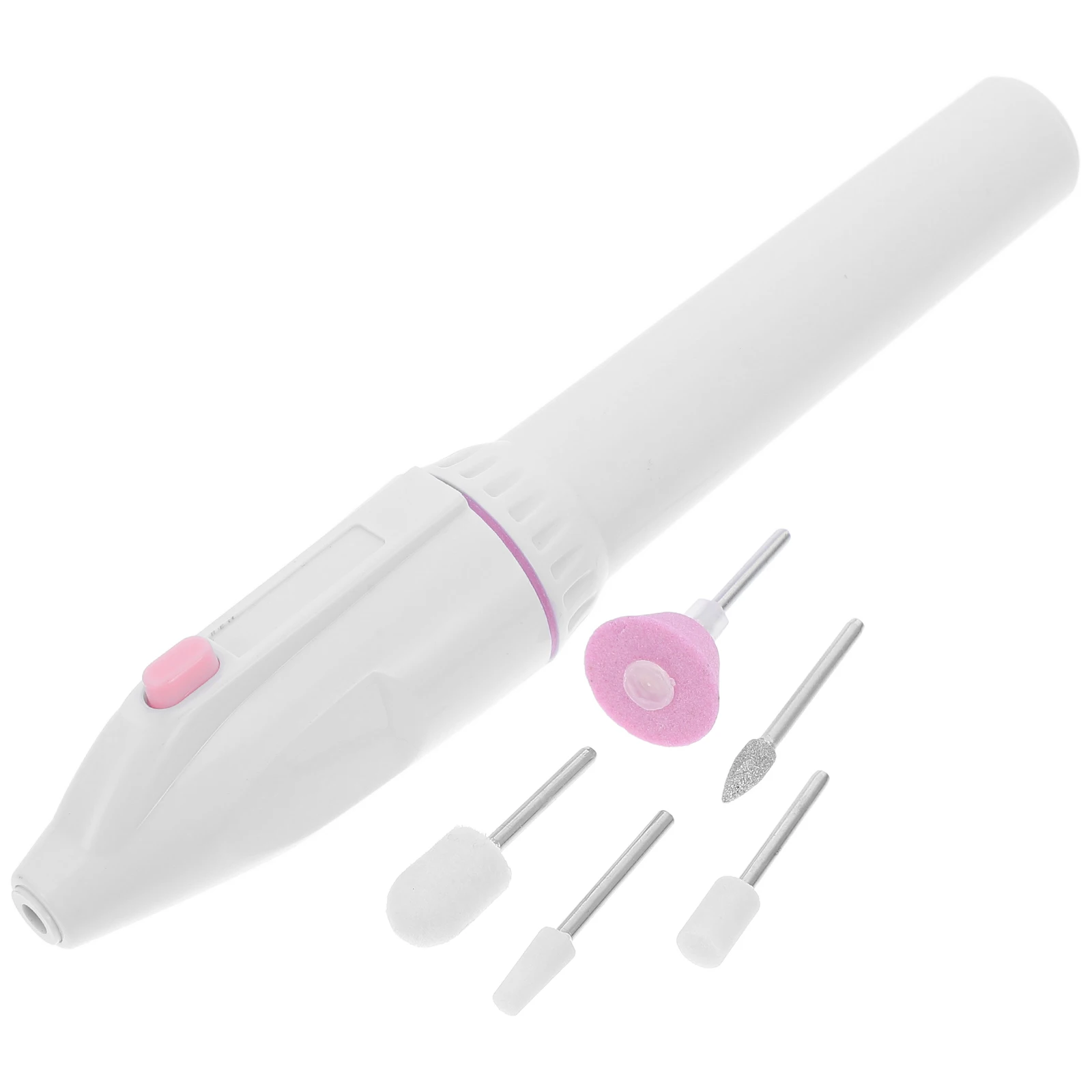 1 個ネイルアートツールコンパクト電動ネイルポリッシャープロまたは家庭用マニキュア研削装置低ノイズ指先グリップ