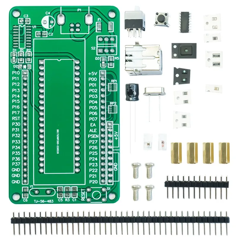 51 SCM Minimum System Board Development Board Learning Board Welding Spare Parts with Downloader Core Board
