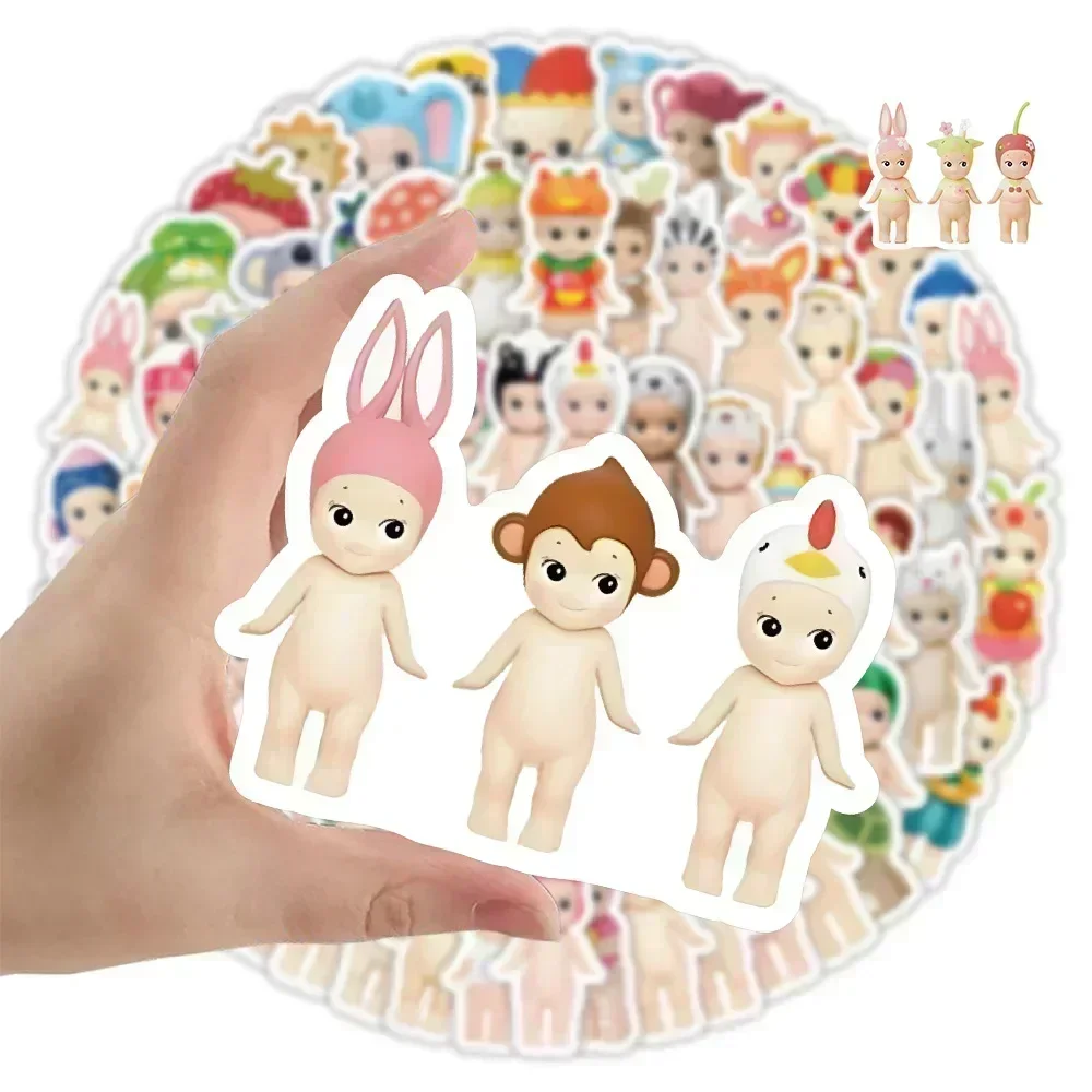 60pcs Sonny Angle Dolls Stickers bagaglio fai da te Laptop Cup Skateboard decorazione impermeabile Pegatina Toys for Children Cute Gift