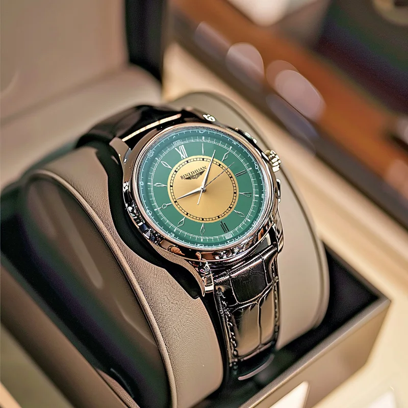 Domestic men's watch trend waterproof simple high-end fashion Korean version business handsome quartz watch birthday gift