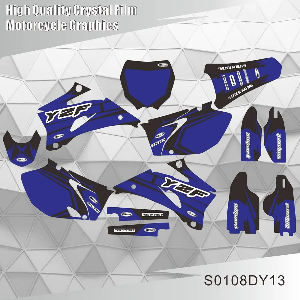 For YAMAHA YZ250F YZ450F YZ 250F YZ 450F YZF 250 YZF 450 2006 2007 2008 2009 Graphics Decals Stickers Background