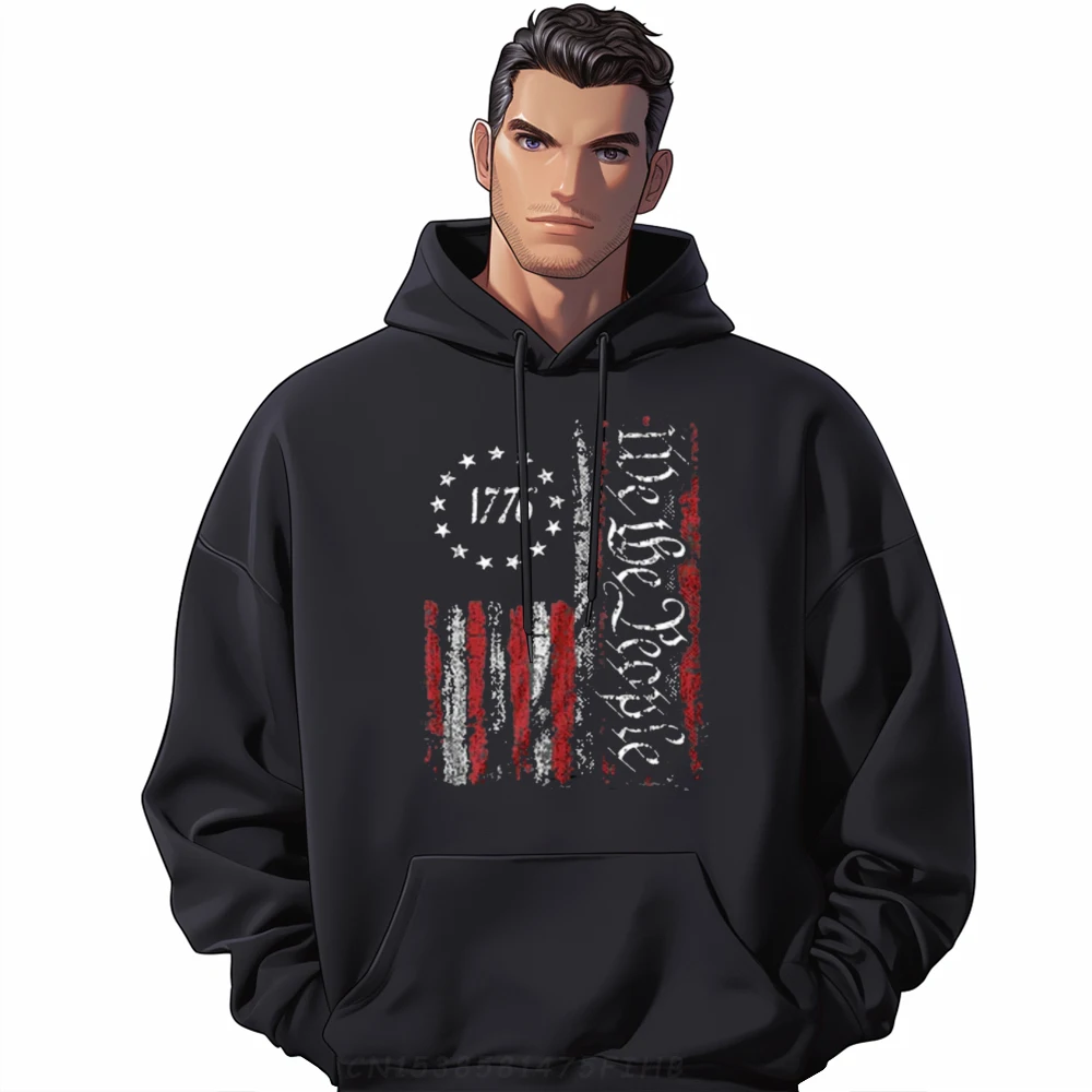 Independence Day American Flag Patriotic 1776 We The People Designer Clothes Men Brand Clothing Feminist