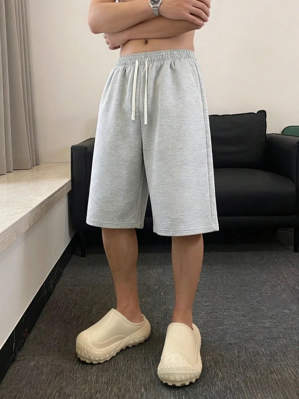 

American-style fitness shorts for men summer loose fit basketball running training shorts Korean style relaxed fit trendy outfit